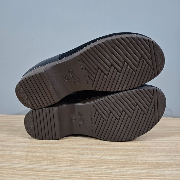Dansko Clog Brenna Burnished Suede Womens Slip On Black Nubuck EU Size 41 Shoe - Picture 9 of 11